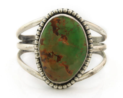 Navajo Cuff Bracelet Sterling Silver Turquoise Vintage Handmade