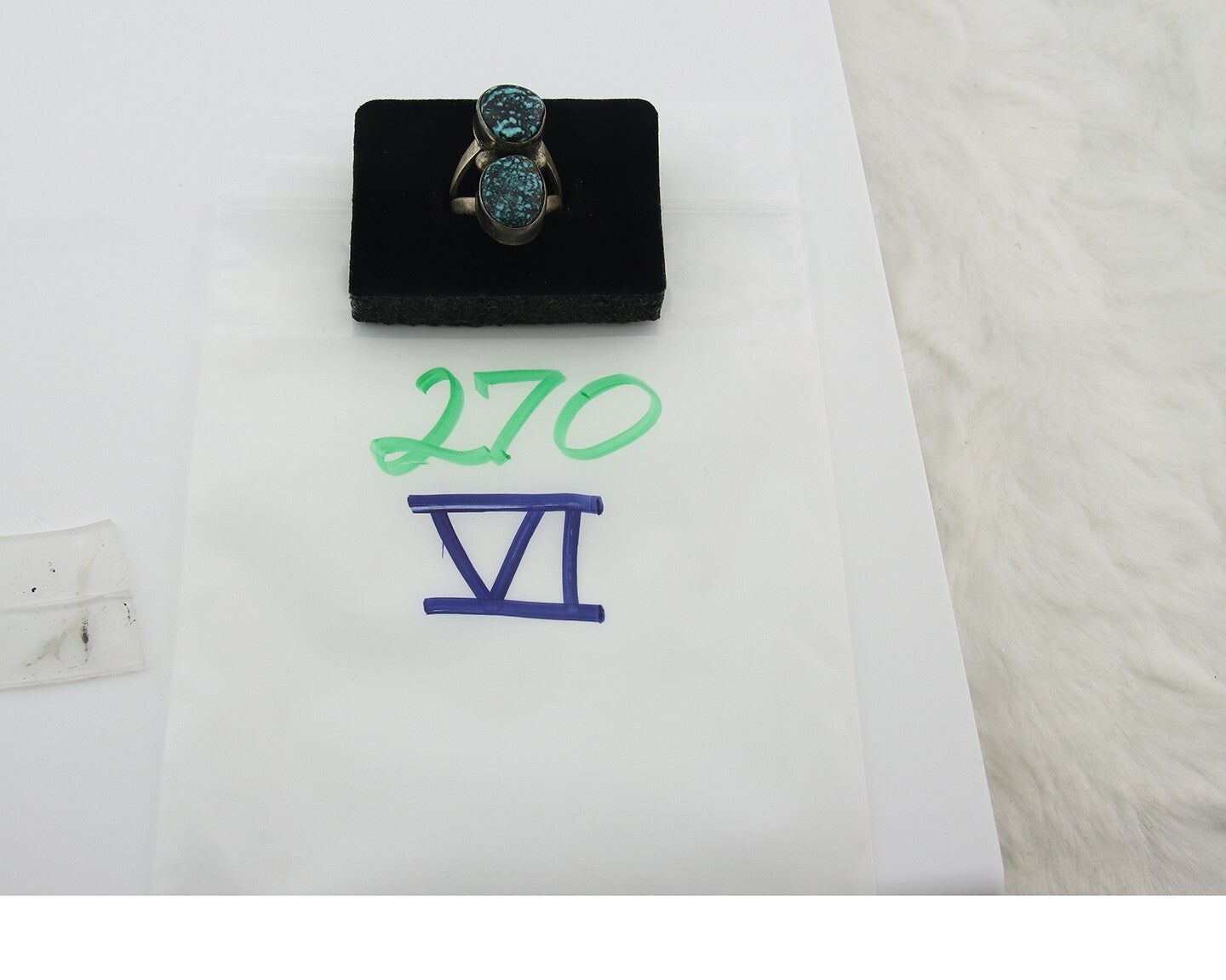 Vintage Navajo Ring 925 Sterling Silver Turquoise Handmade Size 5.75