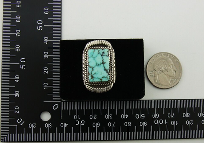 Vintage Navajo Ring 925 Sterling Silver Turquoise Native American Artist C.50's