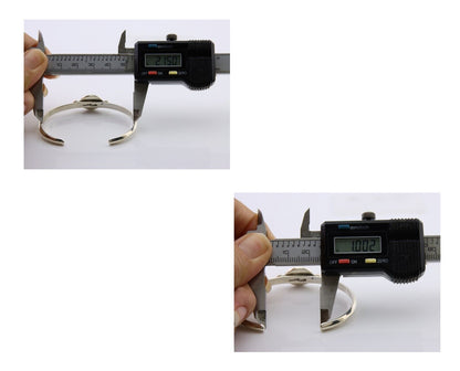 Navajo Bracelet 925 Silver Natural Turquoise Native American Artist C.80's