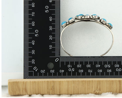 Vintage Navajo Bracelet 925 Silver Blue Turquoise Handmade