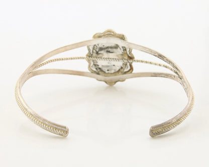Navajo Cuff Bracelet Sterling Silver Handmade Vintage Gemstone