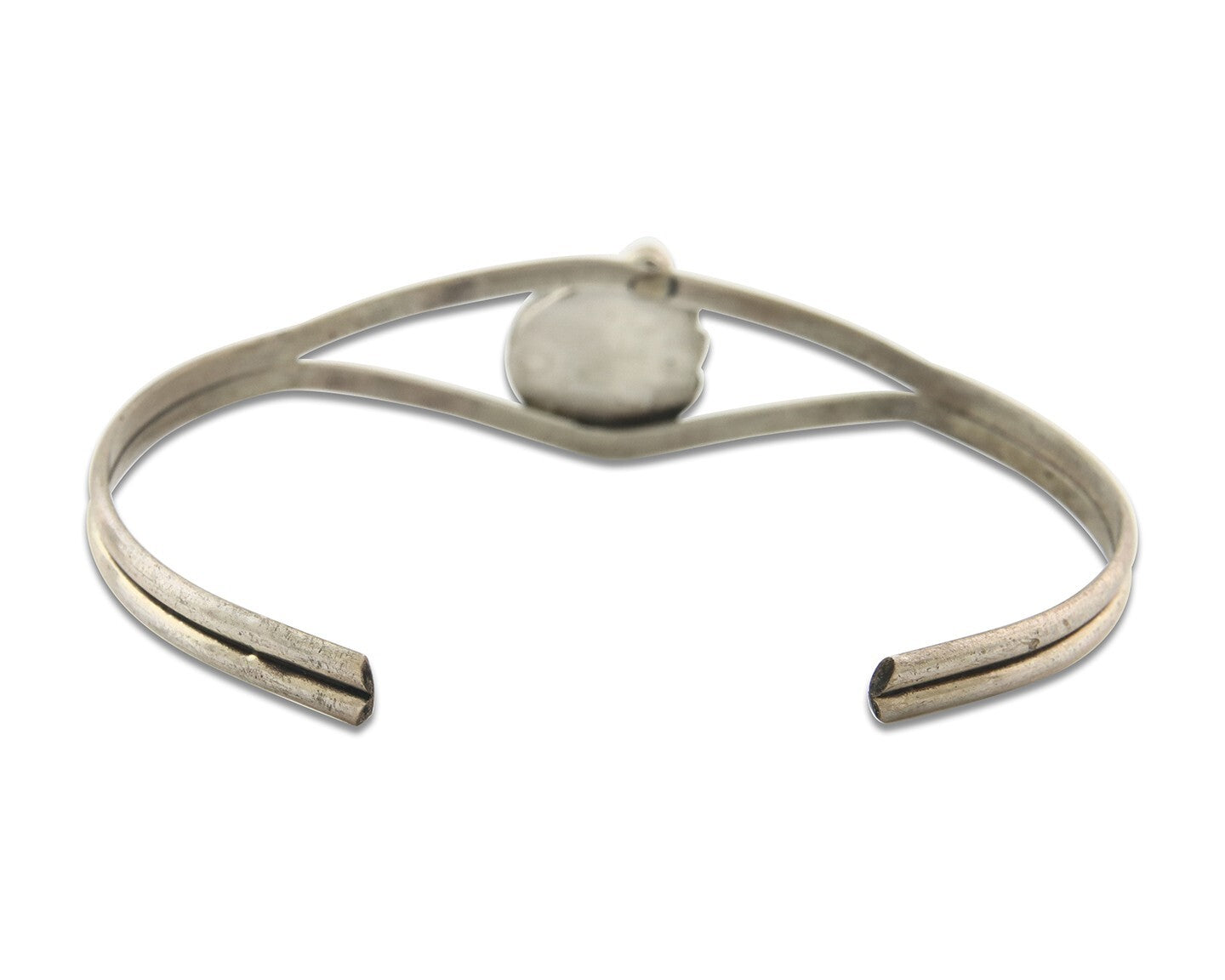 Vintage Navajo Bracelet 925 Silver Blue Turquoise Handmade Signed P