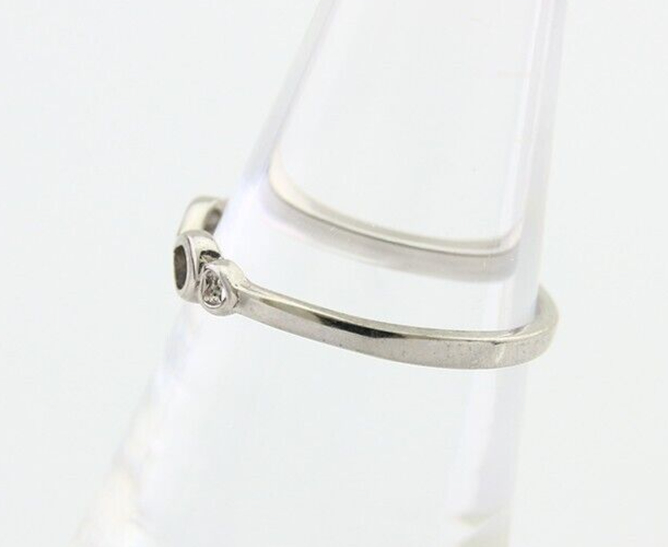 Infinity Heart Promise Ring 925 Solid Silver Size 6.0