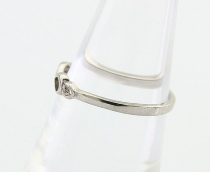 Infinity Heart Promise Ring 925 Solid Silver Size 6.0