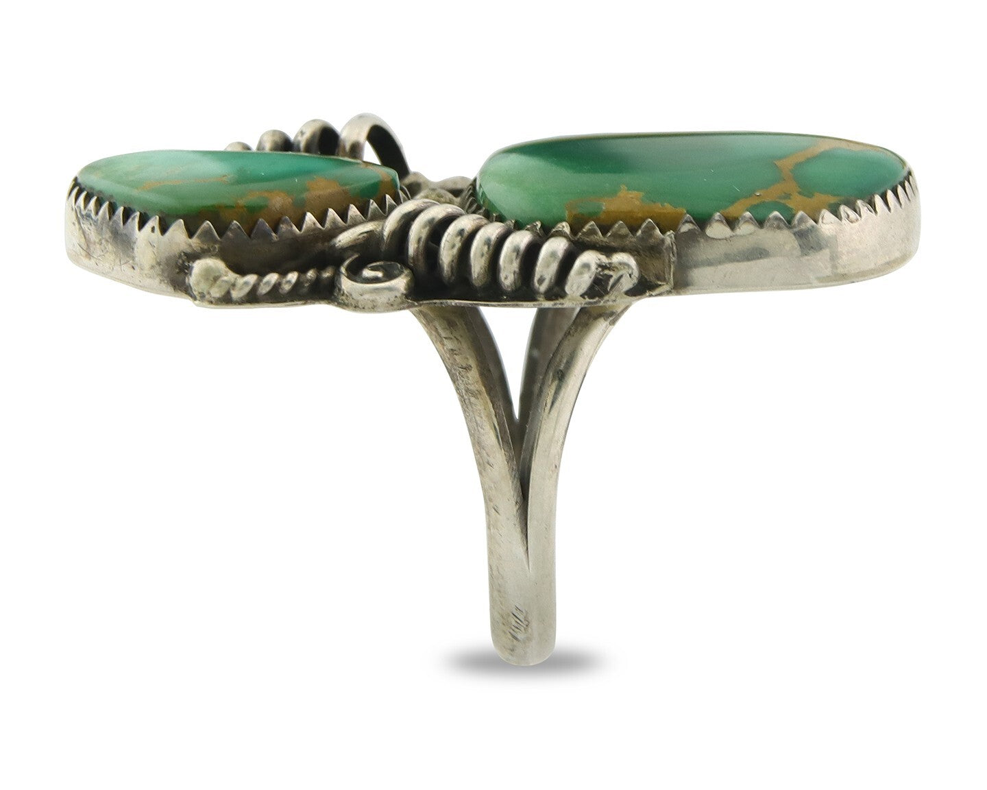 Vintage Navajo Ring 925 Sterling Silver Authentic Royston Turquoise Size 6.5
