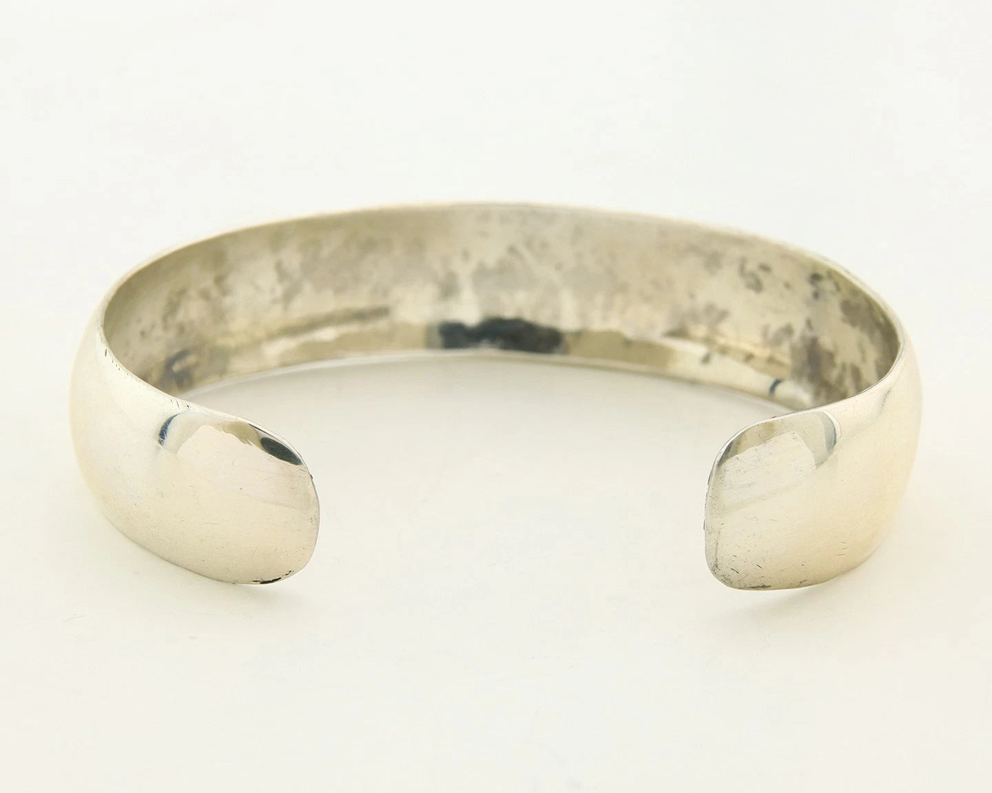 Navajo Cuff Bracelet Sterling Silver Vintage 13mm Handmade Signed C Montoya