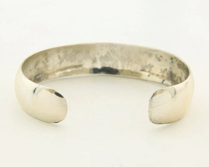 Navajo Cuff Bracelet Sterling Silver Vintage 13mm Handmade Signed C Montoya
