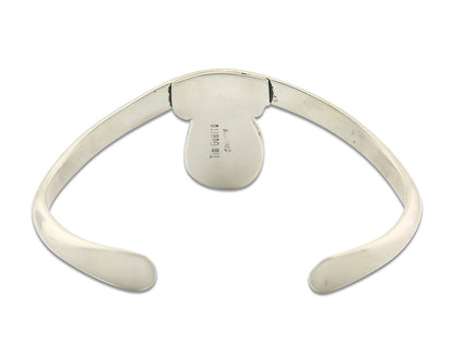 Vintage Navajo Bracelet 925 Silver Turquoise Handmade Signed Tim Guerro