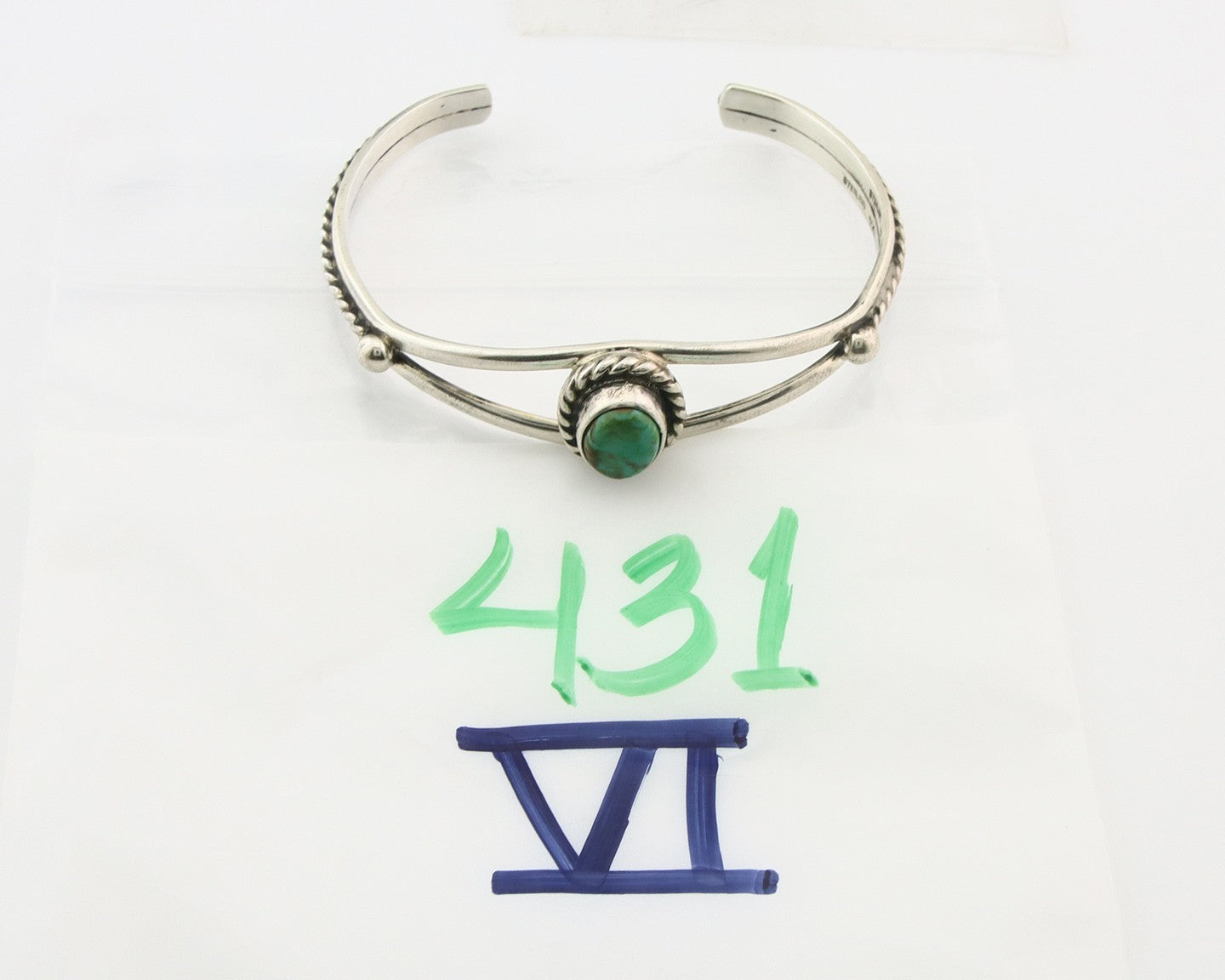 Vintage Navajo Bracelet 925 Silver Turquoise Tranditional Handmade Signed Gecko