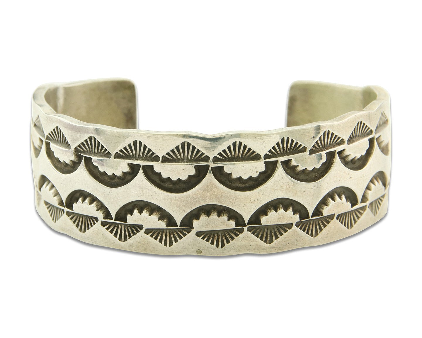 Navajo Bracelet 925 Silver Artist Signed Darin Bill Cuff C.80's