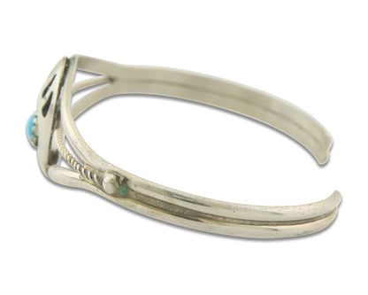 Navajo Bracelet 925 Silver Handmade Animal Claw Cuff Native American Artist C80s