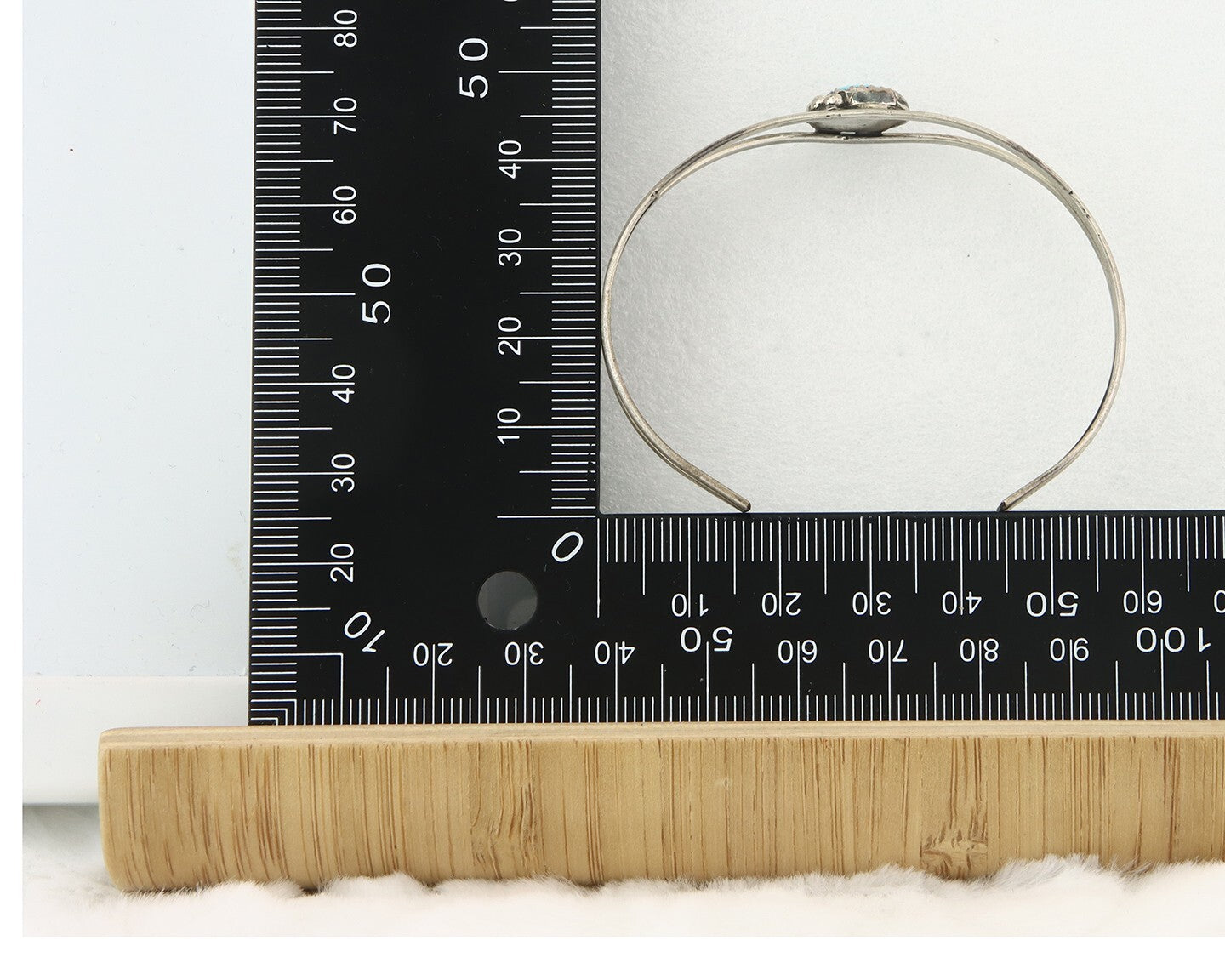 Vintage Navajo Bracelet 925 Silver Blue Turquoise Handmade Signed P