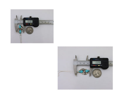 Navajo Turquoise Handmade Necklace 925 Silver Signed Simplicio C.80s