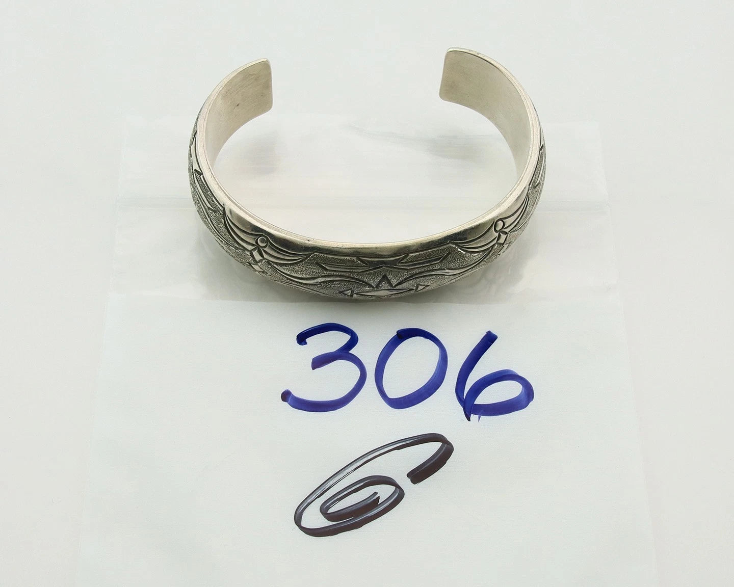 Navajo Cuff Bracelet 925 Sterling Silver Vintage Handmade Signed Florence TAHE