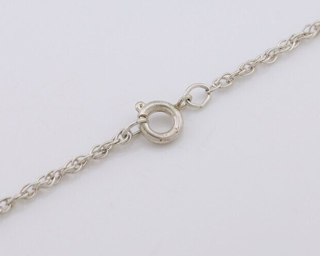 Navajo Turquoise Handmade Necklace 925 Silver Artist Signed PM C.80s