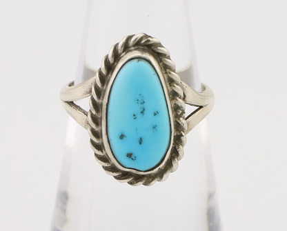 Navajo Handmade Ring 925 Silver Turquoise Native American Artist C.80's