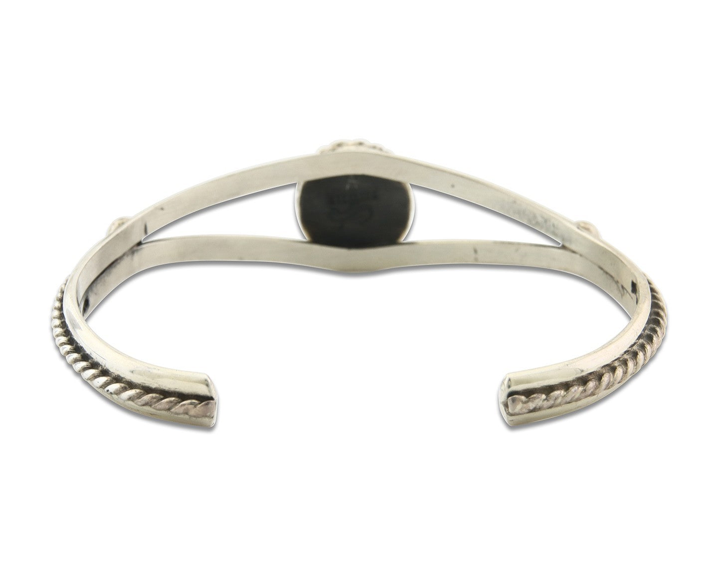 Vintage Navajo Bracelet 925 Silver Turquoise Tranditional Handmade Signed Gecko