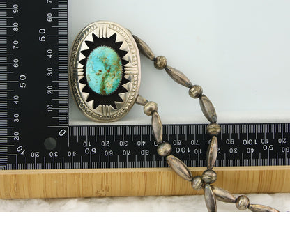 Navajo Sterling Silver Necklace Pendant Handmade Authentic Vintage C.80's