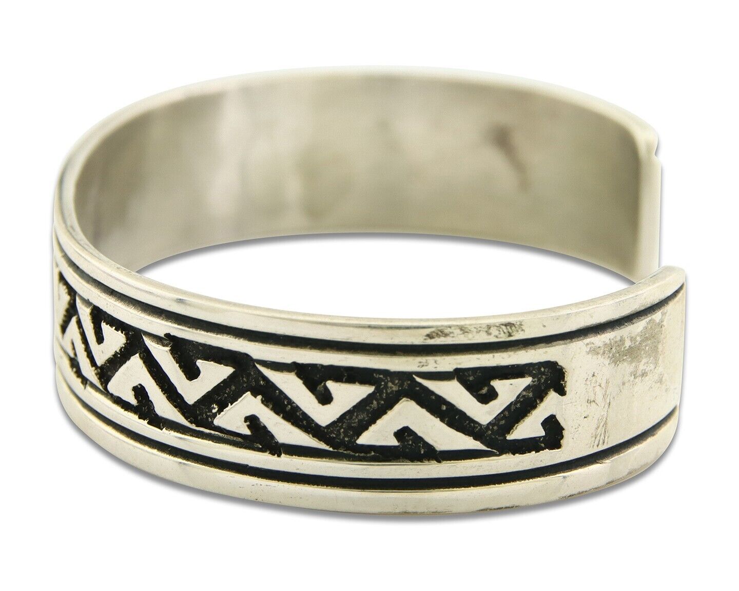 Navajo Bracelet 925 Silver Handmade Cuff Artist Signed Tommy Singer C.80's