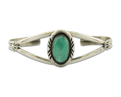 Vintage Navajo Bracelet 925 Silver Turquoise Handmade Authentic Native American