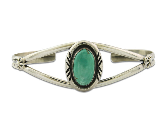 Vintage Navajo Bracelet 925 Silver Turquoise Handmade Authentic Native American