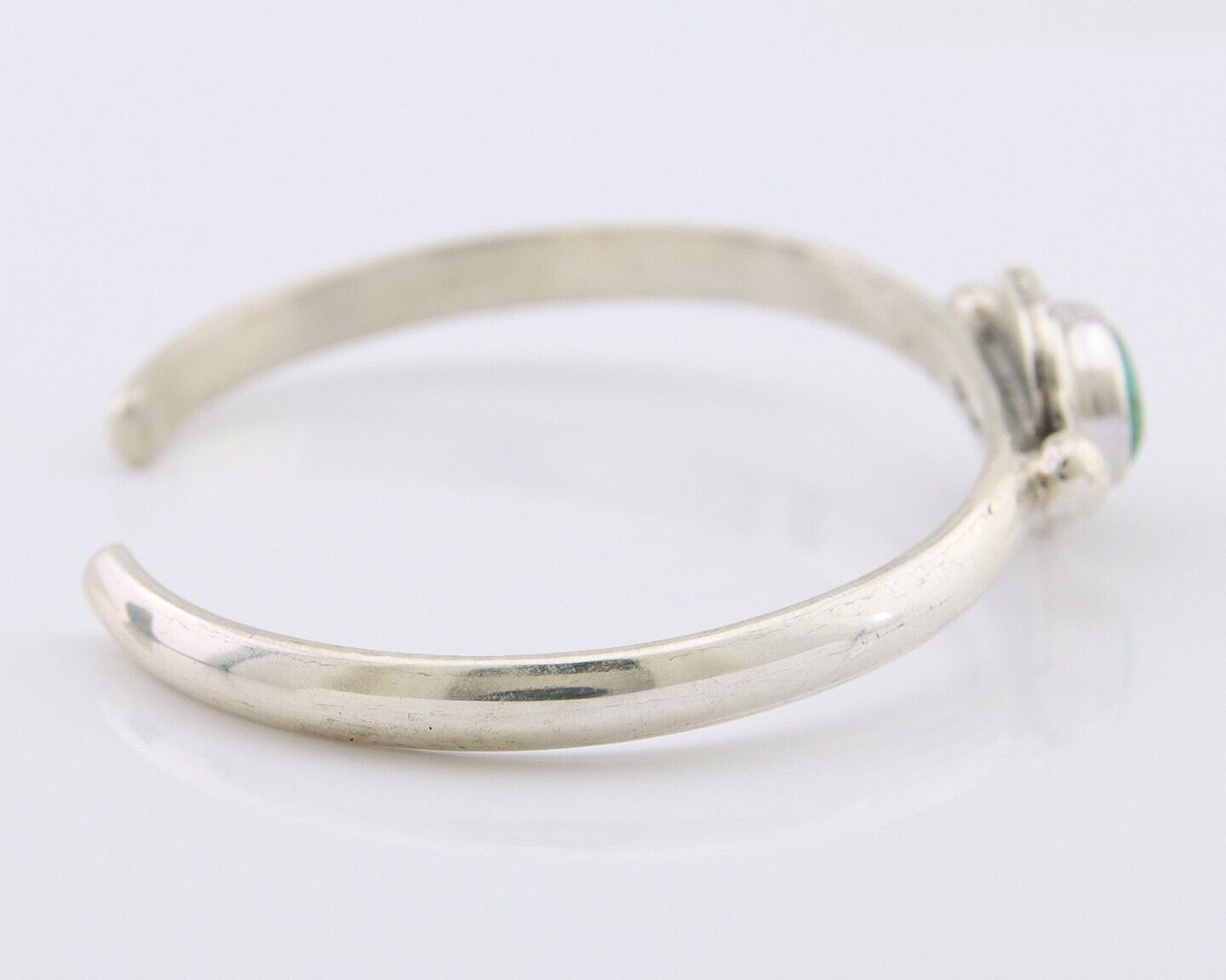 Navajo Bracelet 925 Silver Natural Turquoise Native American Artist C.80's