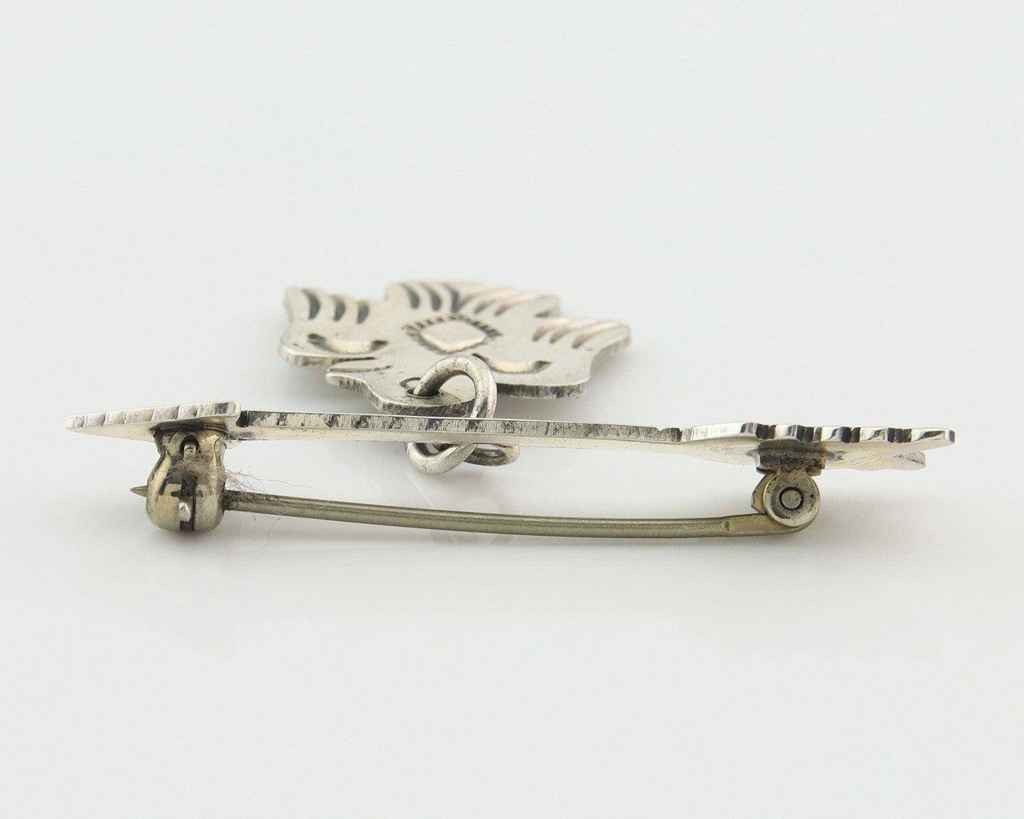 Navajo Pin Sterling Silver Thunderbird Arrow Artist Native American Artist