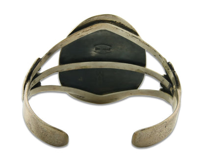 Vintage Navajo Bracelet 925 Silver Turquoise Handmade Authentic Signed M Montoya