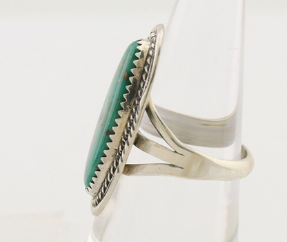 Navajo Ring 925 Silver Natural Blue Turquoise Native American Artist C.80's