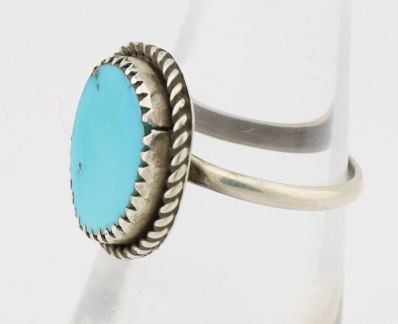 Navajo Handmade Ring 925 Silver Turquoise Native American Artist C.80's