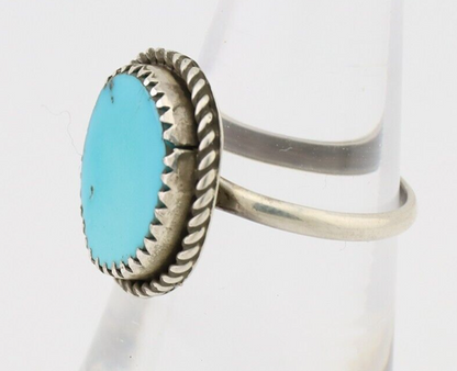 Navajo Handmade Ring 925 Silver Turquoise Native American Artist C.80's