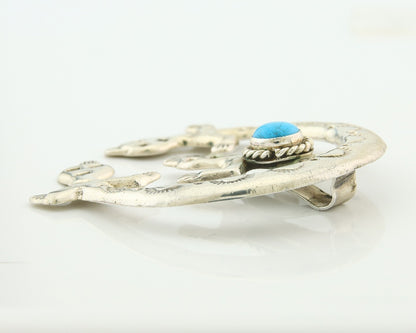 Navajo Sterling Silver Pendant Handmade Authentic Vintage C.80's