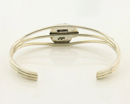 Navajo Cuff Bracelet 925 Silver Vintage Spirit Bear Signed JNP
