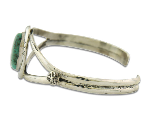 Vintage Navajo Bracelet 925 Silver Turquoise Handmade Authentic Native American