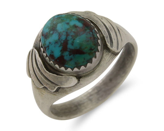 Navajo Ring 925 Silver Turquoise Turpen's Pawn Vault Artist Native C.80's