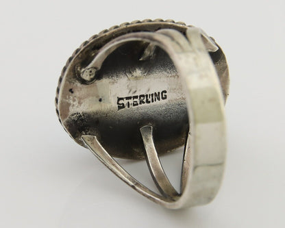 Navajo Handmade Ring 925 Silver Turquoise Native American Artist C.80's