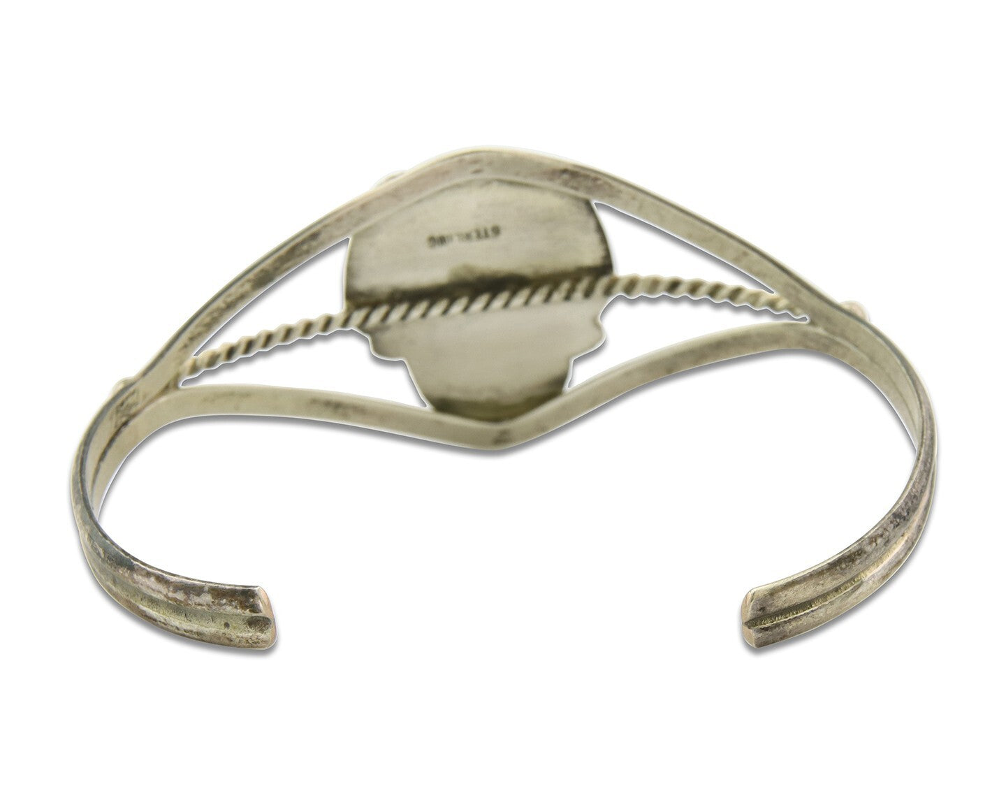 Vintage Navajo Bracelet 925 Silver Onyx Traditional Handmade Native American