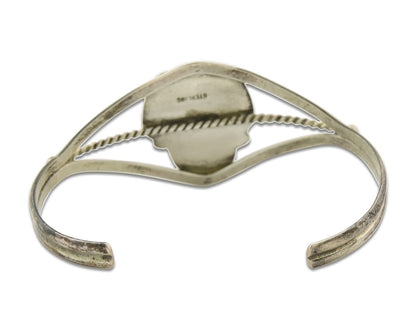 Vintage Navajo Bracelet 925 Silver Onyx Traditional Handmade Native American