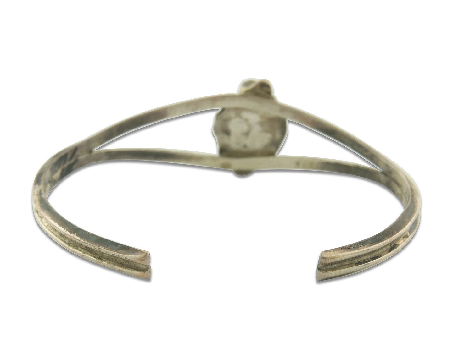 Navajo Bracelet 925 Silver Coral & Turquoise Cuff Signed Keith James C.80's