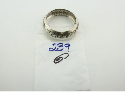 Navajo Bangle Bracelet Sterling Silver Vintage Handmade Hand Stamped