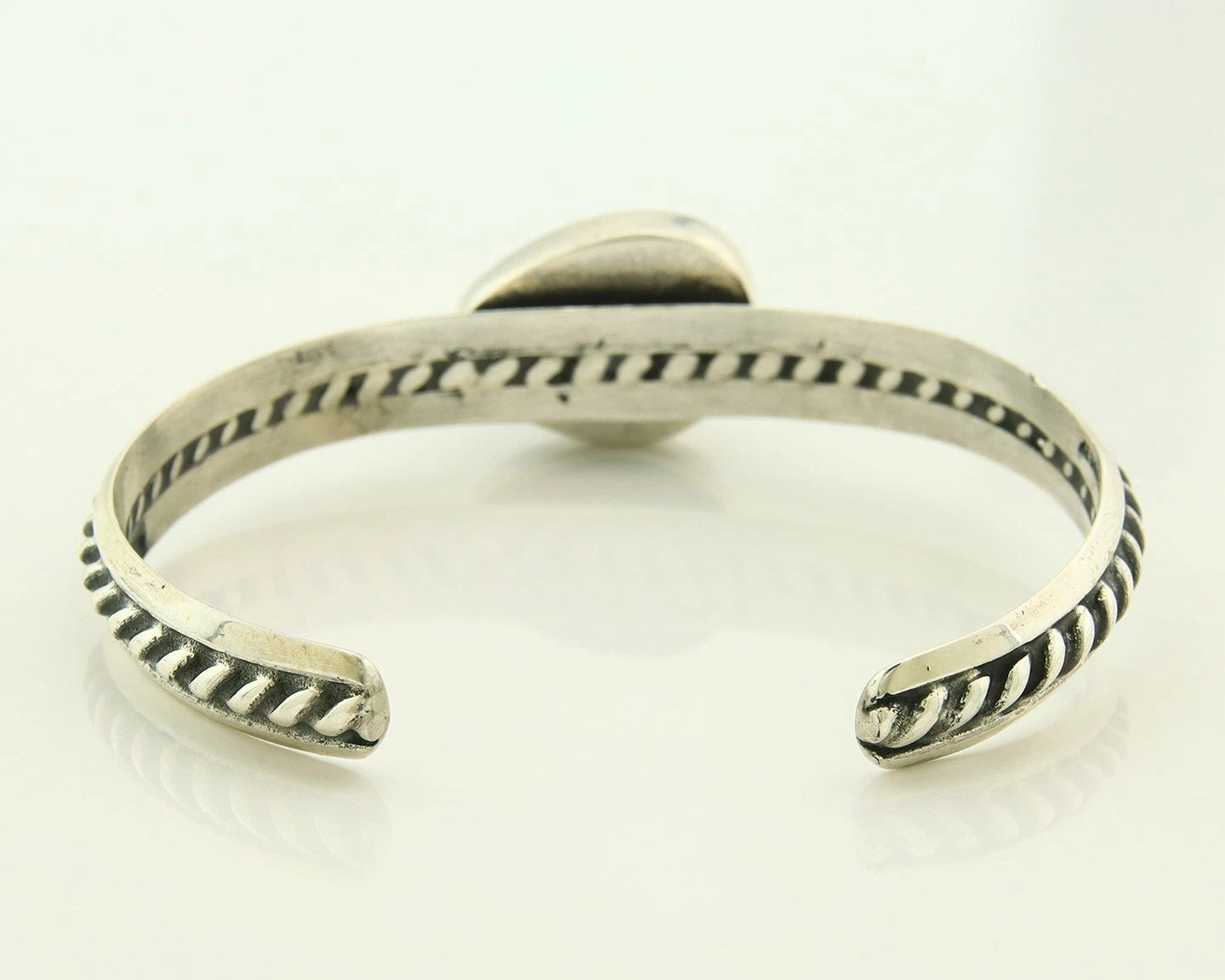 Navajo Cuff Bracelet 925 Sterling Silver Natural Turquoise Handmade Vintage