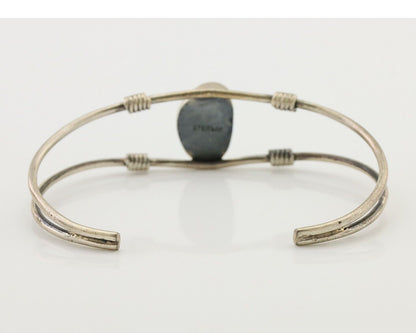 Navajo Bracelet 925 Silver Natural Blue Turquoise Native American C.80's