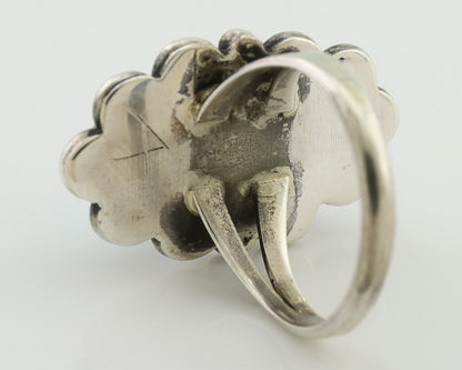 Navajo Turquoise Ring 925 Silver Handmade Native American Artist C.80's