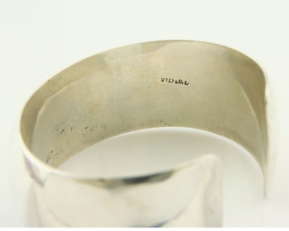 Navajo Bracelet 925 Silver Handmade Cuff 23.5 mm Wide C.80's