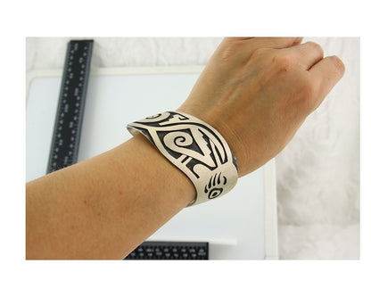 Vintage Hopi Bracelet 925 Silver Handmade Authentic Traditional