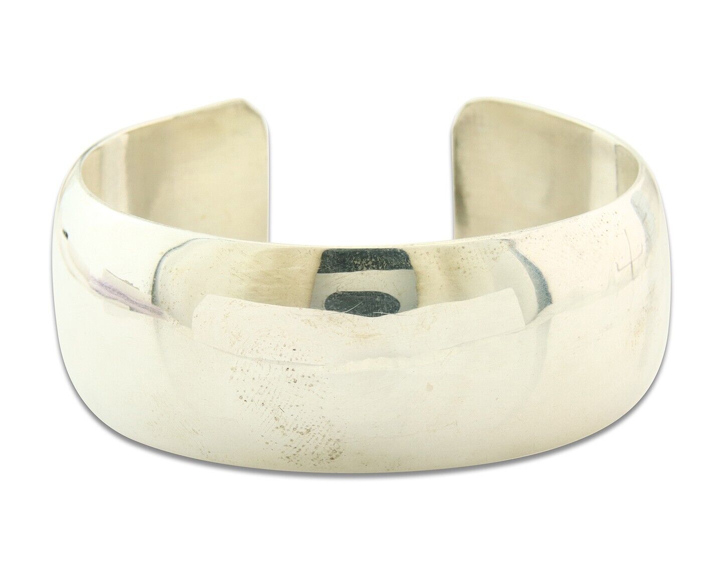 Navajo Bracelet 925 Silver Handmade Cuff 23.5 mm Wide C.80's