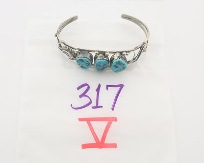 Vintage Navajo Bracelet 925 Silver Turquoise Traditional Handmade Authentic