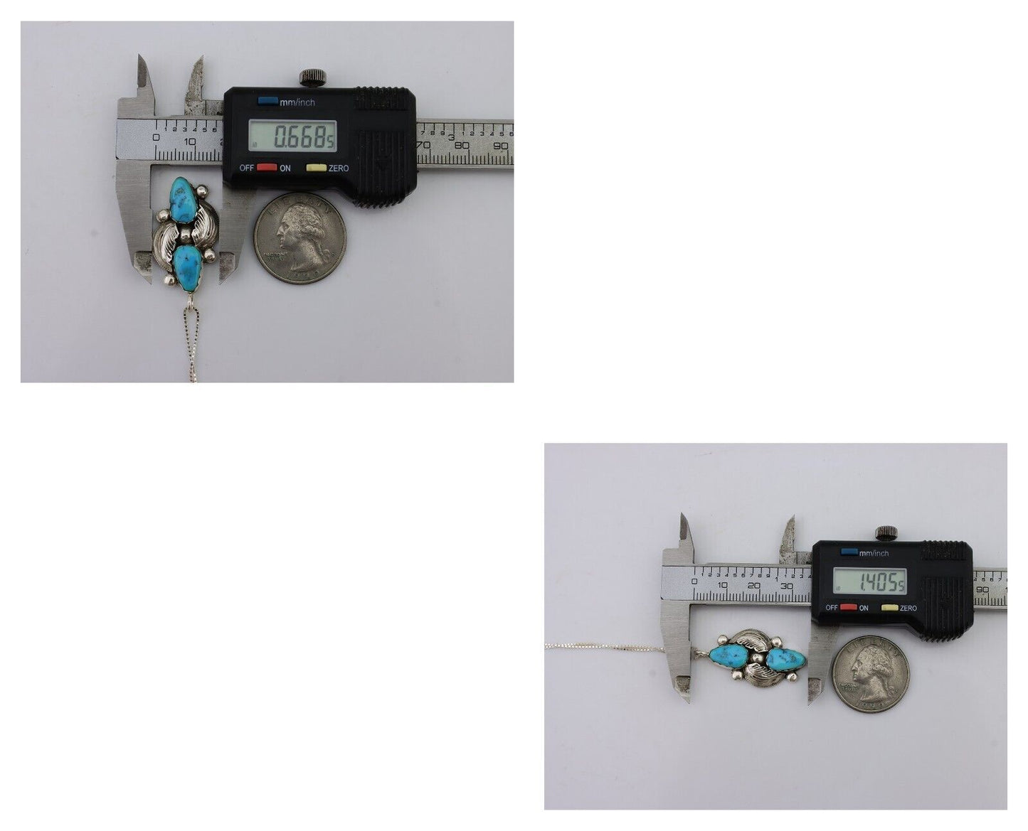 Navajo Turquoise Handmade Necklace 925 Silver Simplicio C.80s