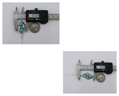 Navajo Turquoise Handmade Necklace 925 Silver Simplicio C.80s